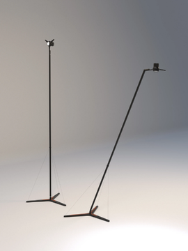 Y3 - LED adjustable aluminium floor lamp by Martinelli Luce - view 3